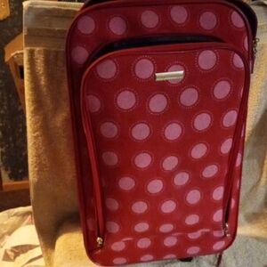 Red and Pink Polka Dot Kids Backpack